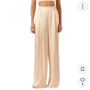 Shona Joy La Lune high waisted tailor pants cream
